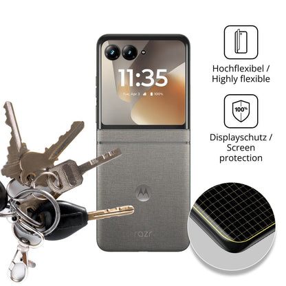 2x Full Cover Schutzfolie matt für Motorola Razr 7 (3)