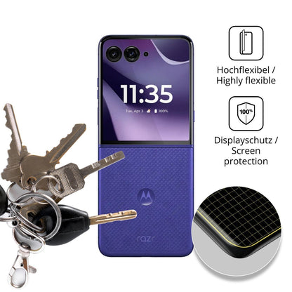 2x 3D Full Cover Schutzfolie für Motorola Razr 70  (3)