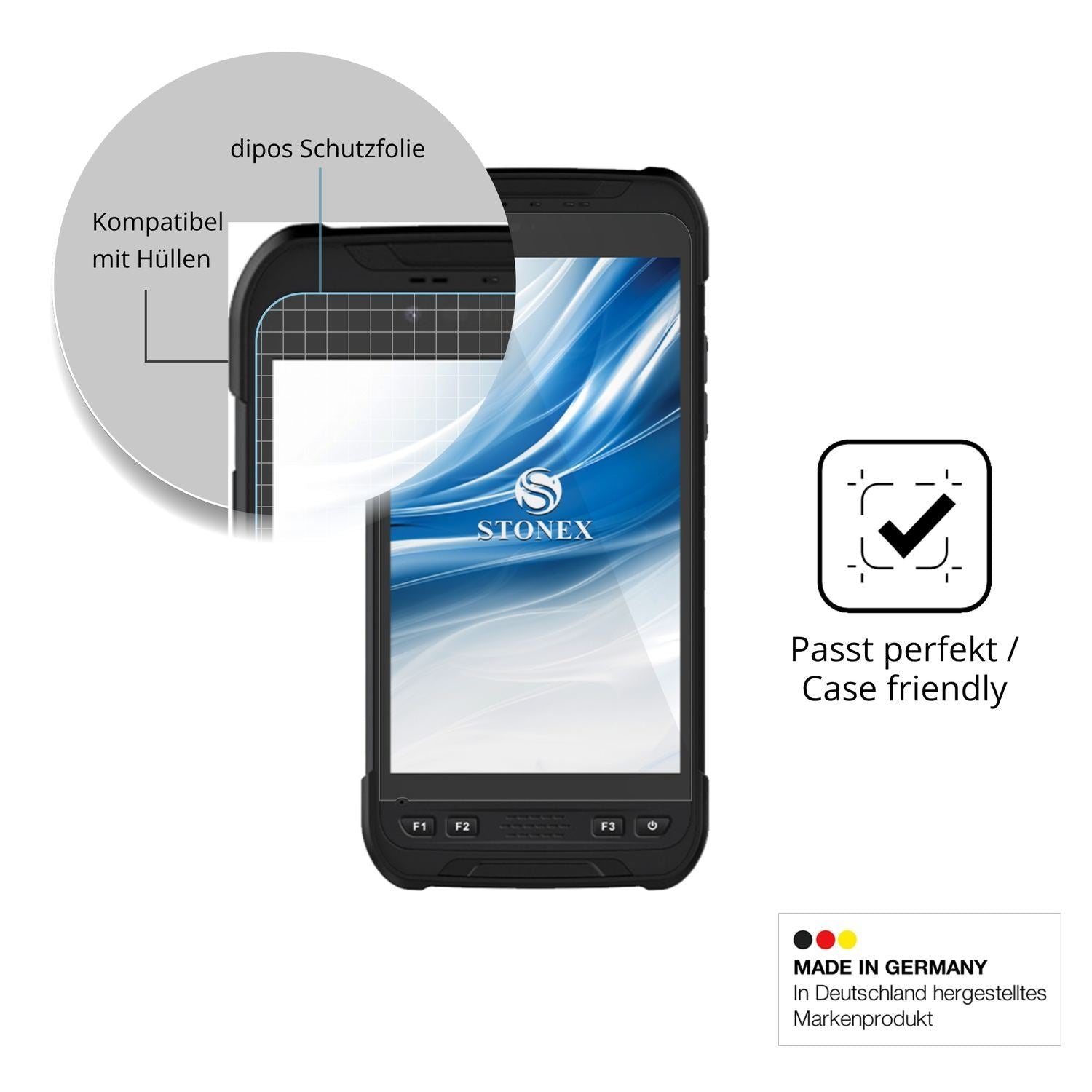 4x Schutzfolie klar für Stonex S60 Display-Schutzf (6)