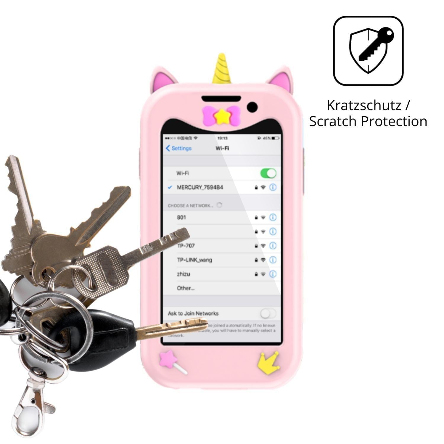 4x Schutzfolie klar für BLKE S Unicorn 18-Pro Disp (4)