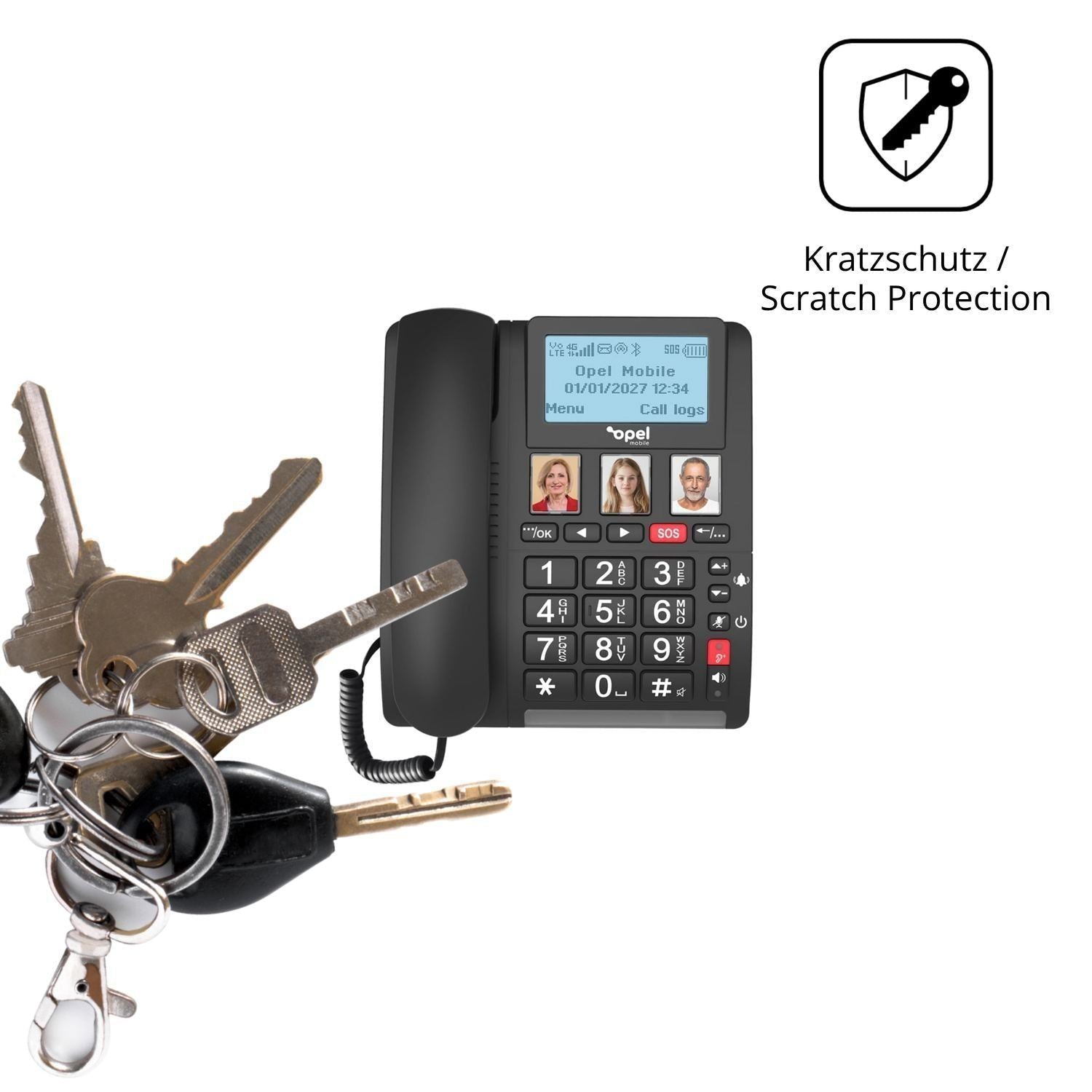 4x Schutzfolie matt für Opel Mobile Home Phone 2 D (4)