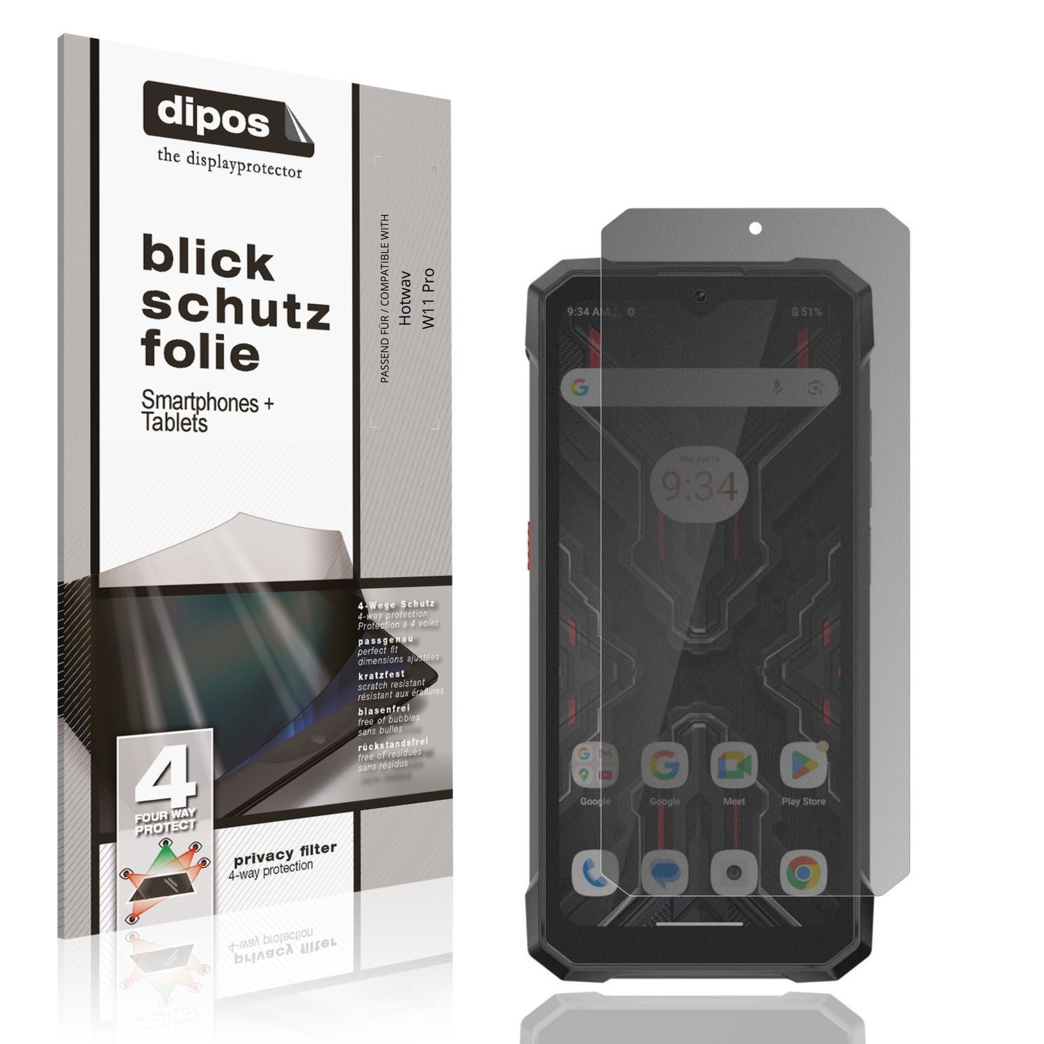 Blickschutzfolie für Hotwav W11 Pro matt Schutzfol (1)
