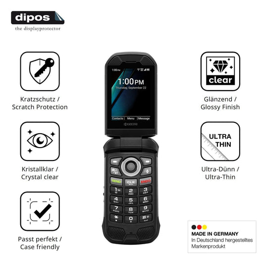 4x Schutzfolie klar für Kyocera DuraXV Extreme+ Di (1)