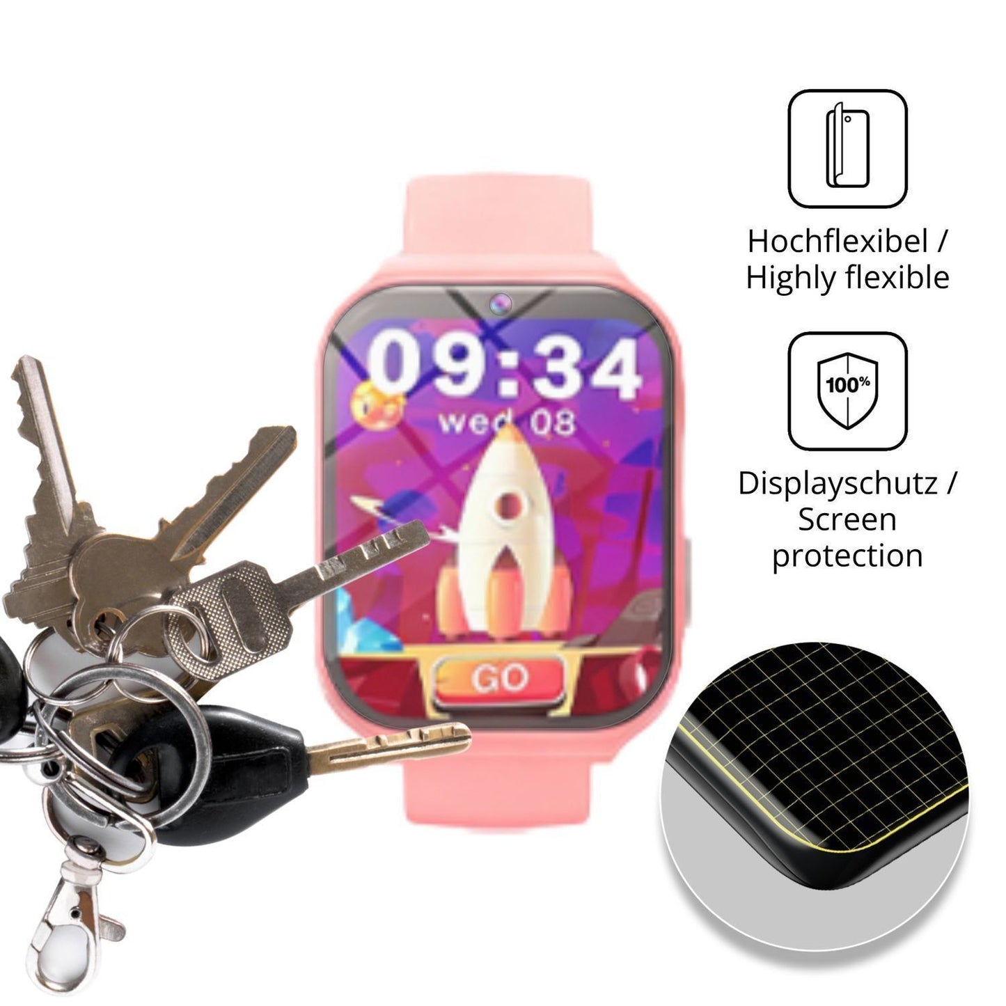 2x Full Cover Schutzfolie matt für pmstuy Kinder S (3)