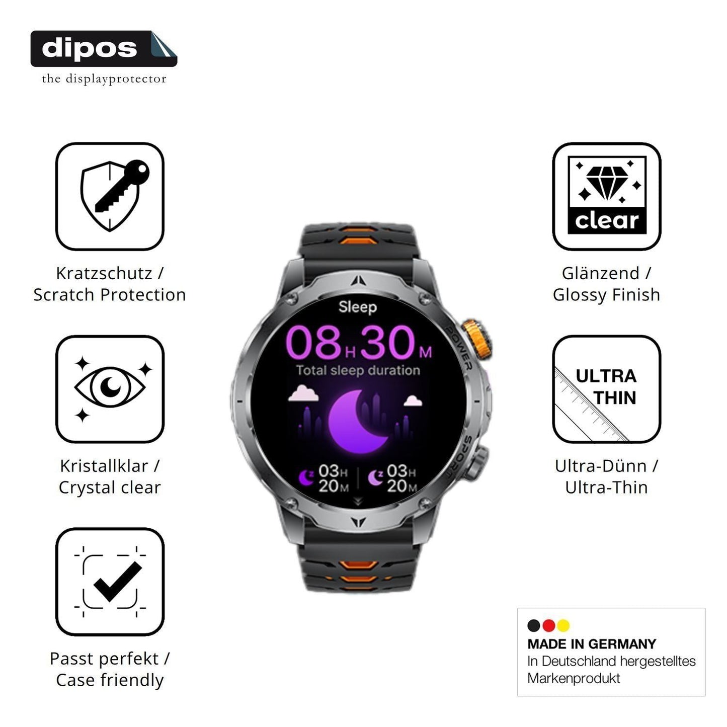 6x Schutzfolie klar für LIGE EF24 Display-Schutzfo (7)
