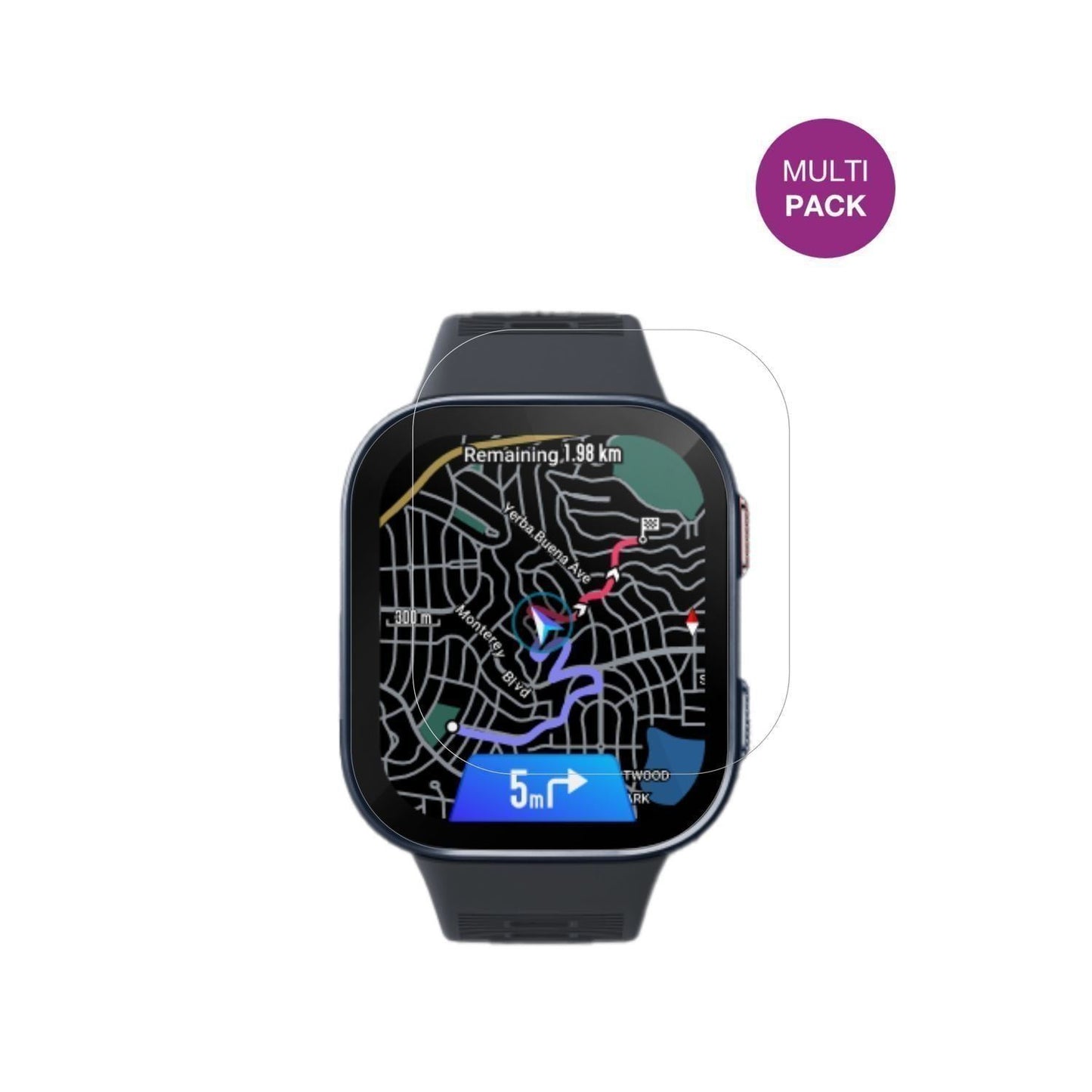 6x Schutzfolie klar für Amazfit Bip Max 50mm Displ (2)