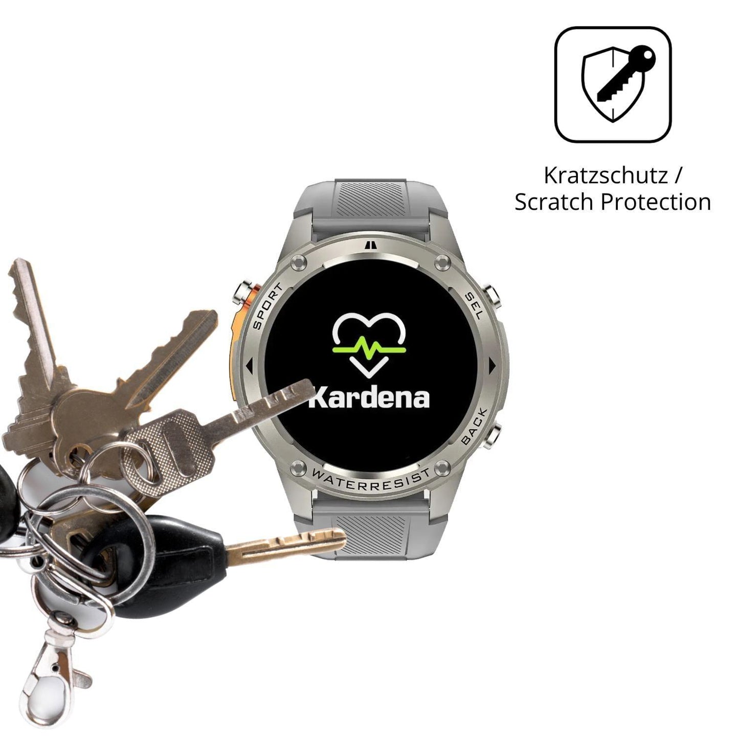 6x Schutzfolie klar für Kardena Care GPS Display-S (4)