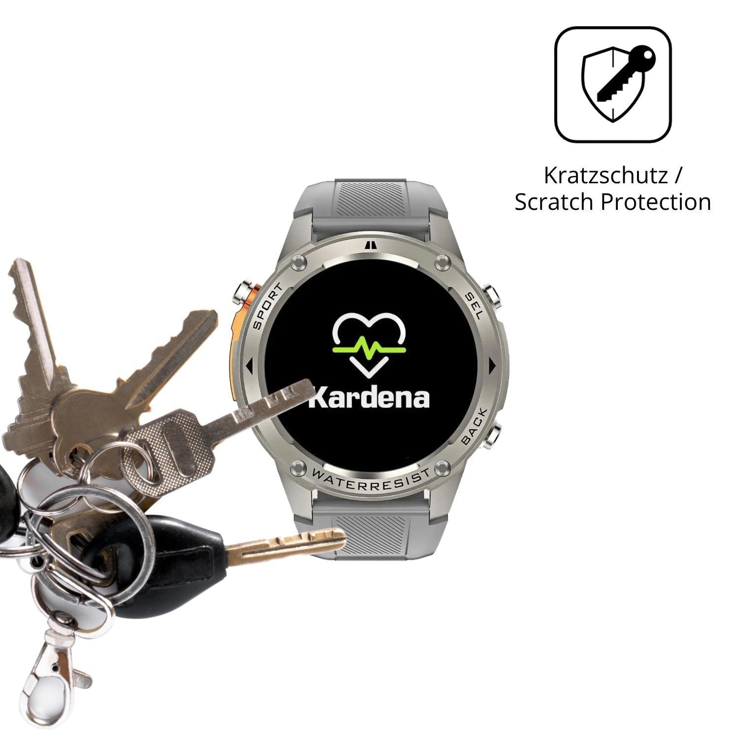 6x Schutzfolie klar für Kardena Care GPS Display-S (4)