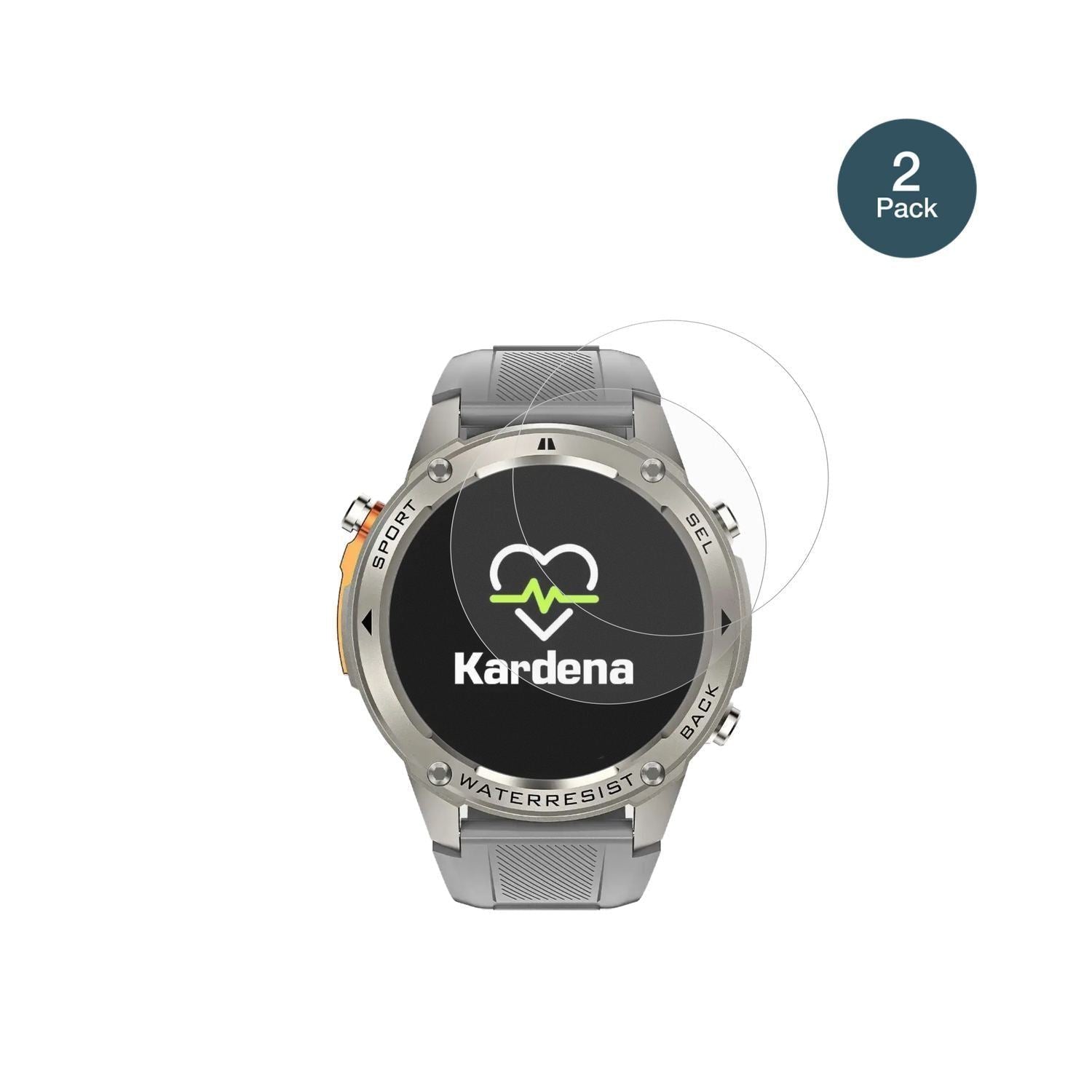 2x 9H Schutzfolie matt für Kardena Care GPS Panzer (2)
