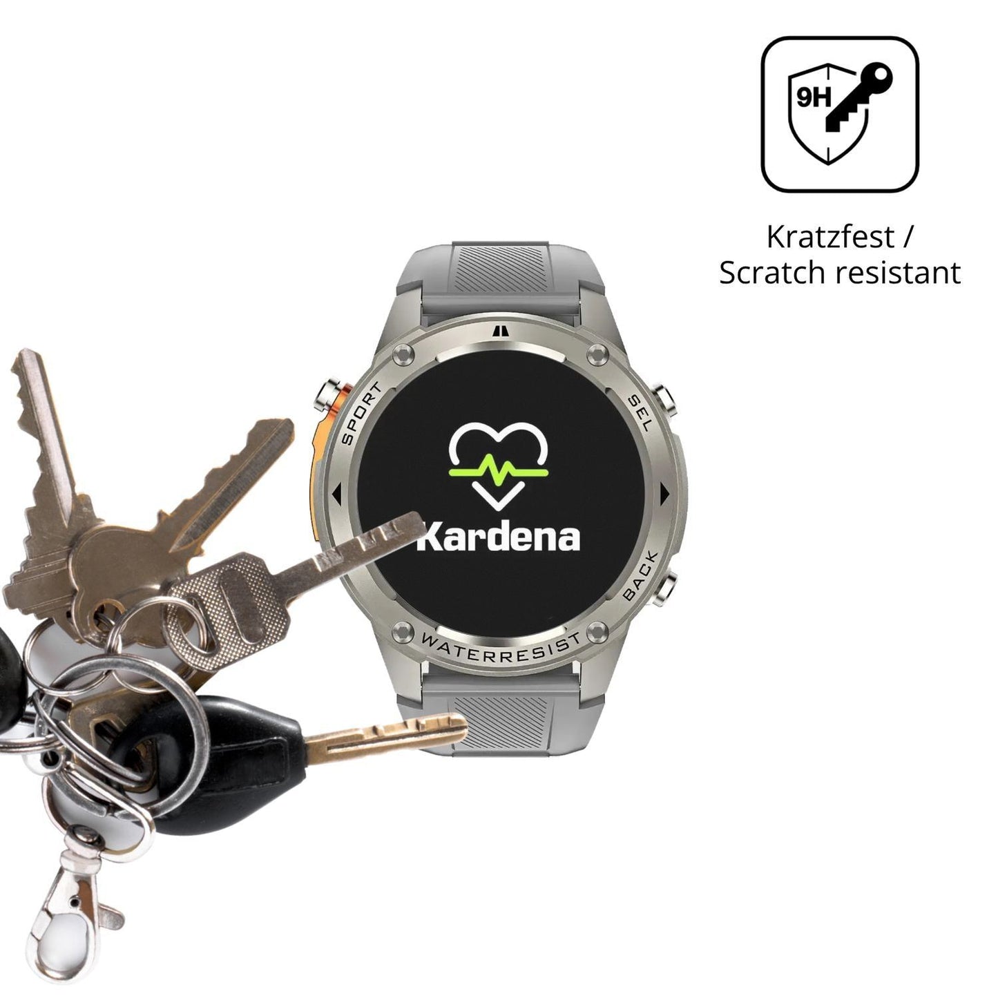 2x 9H Schutzfolie matt für Kardena Care GPS Panzer (3)