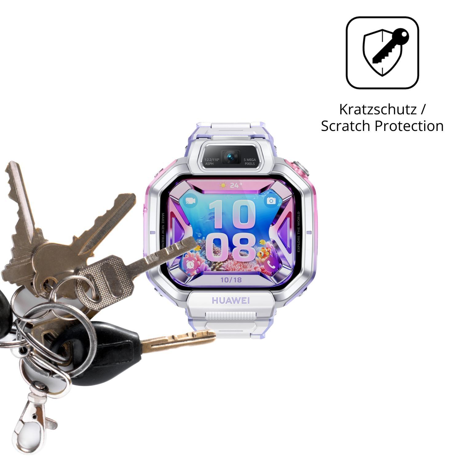 6x Schutzfolie klar für Huawei Watch Kids X1 Pro D (4)