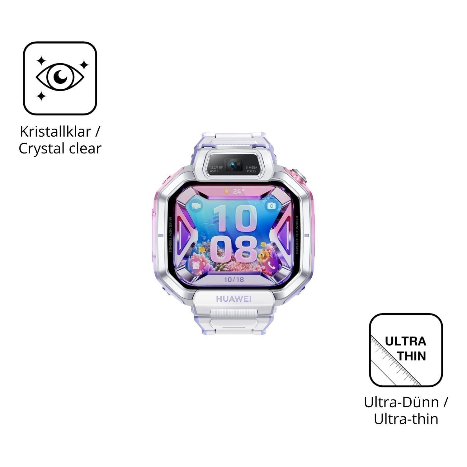 6x Schutzfolie klar für Huawei Watch Kids X1 Pro D (5)