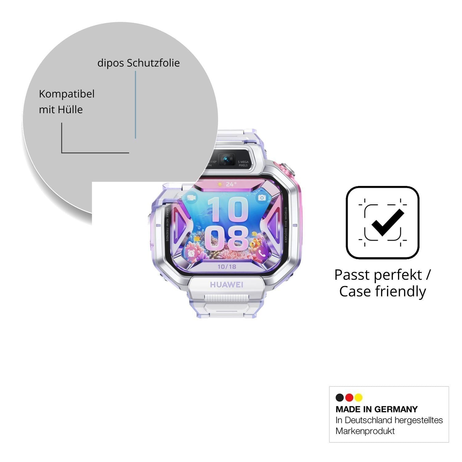 6x Schutzfolie matt für Huawei Watch Kids X1 Pro D (6)