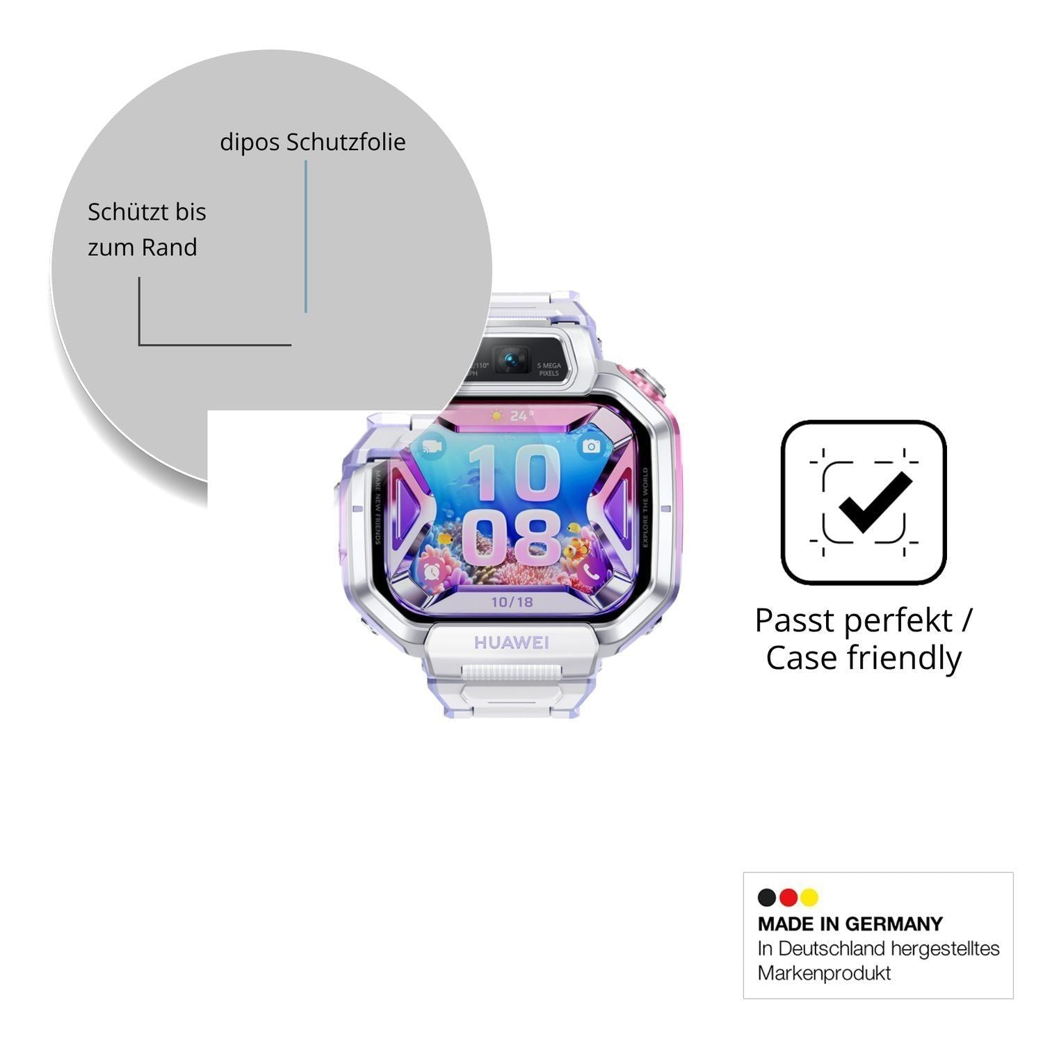 2x 9H Schutzfolie für Huawei Watch Kids X1 Pro Pan (6)