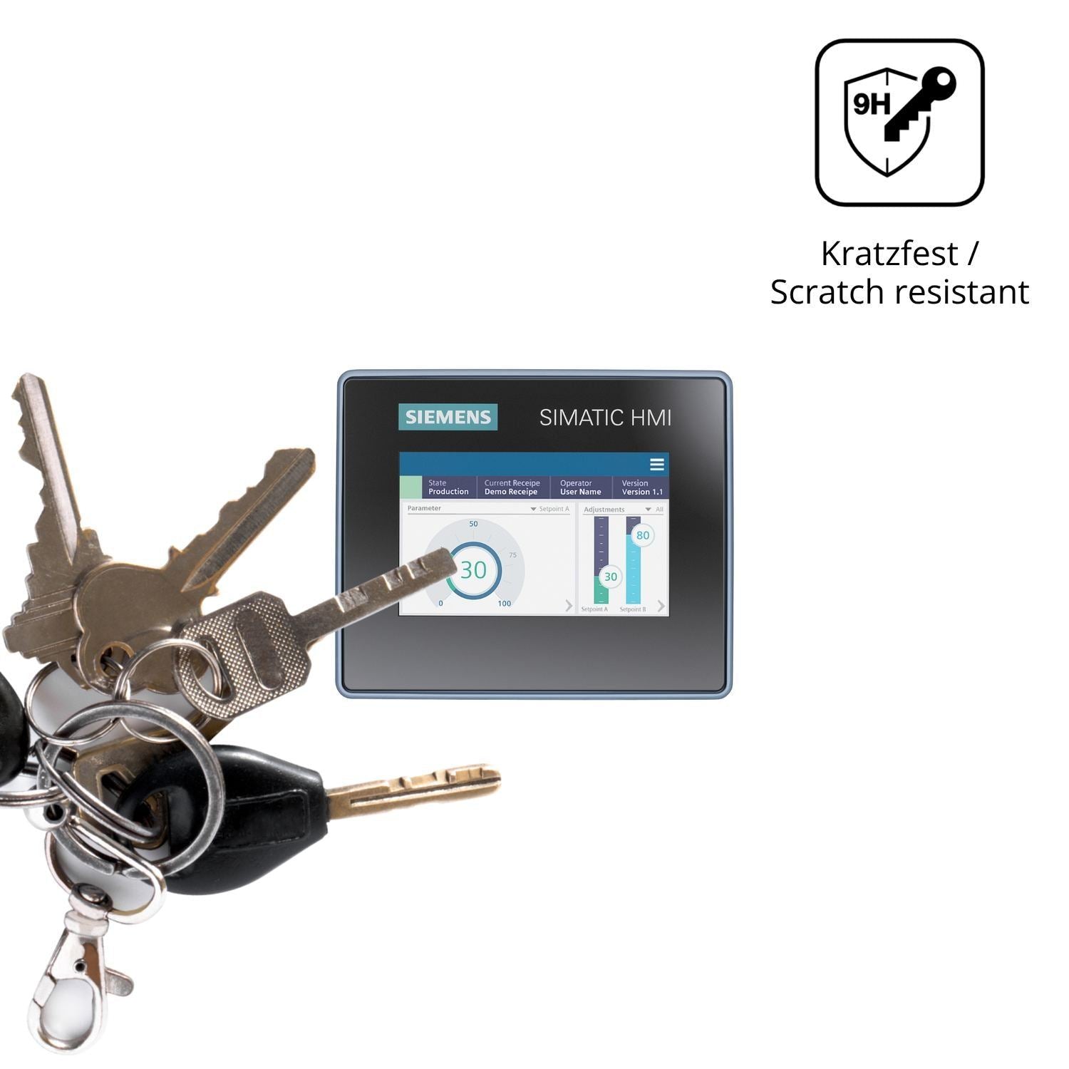 2x 9H Schutzfolie matt für Siemens Simatic HMI MTP (3)