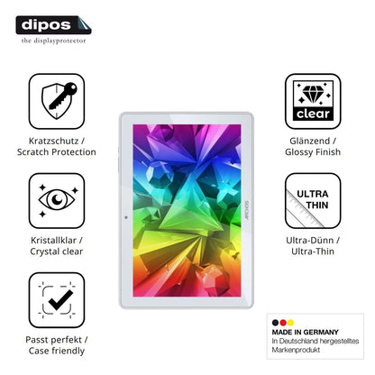 2x Schutzfolie klar für Archos T101 FHD 4G Ultra D (7)