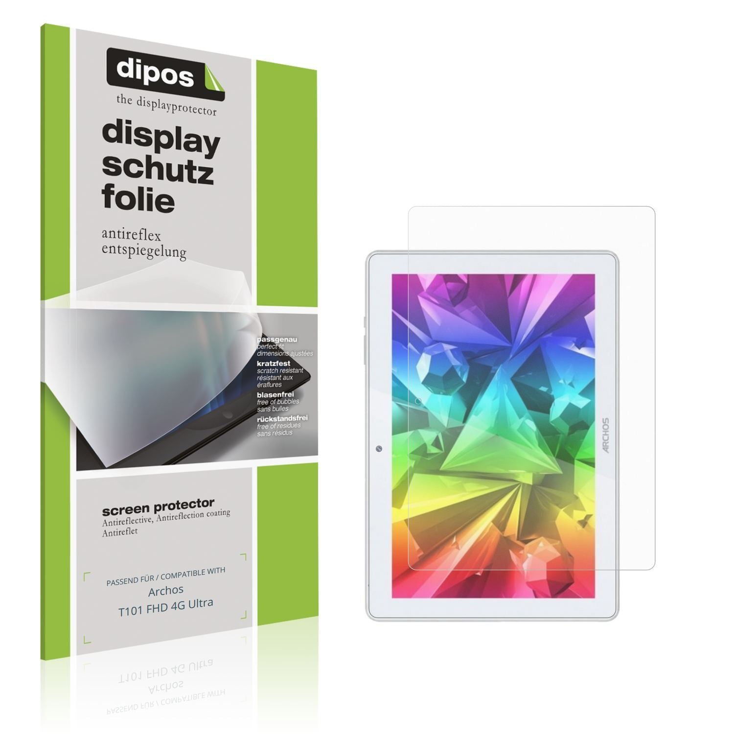 2x Schutzfolie matt für Archos T101 FHD 4G Ultra D (1)