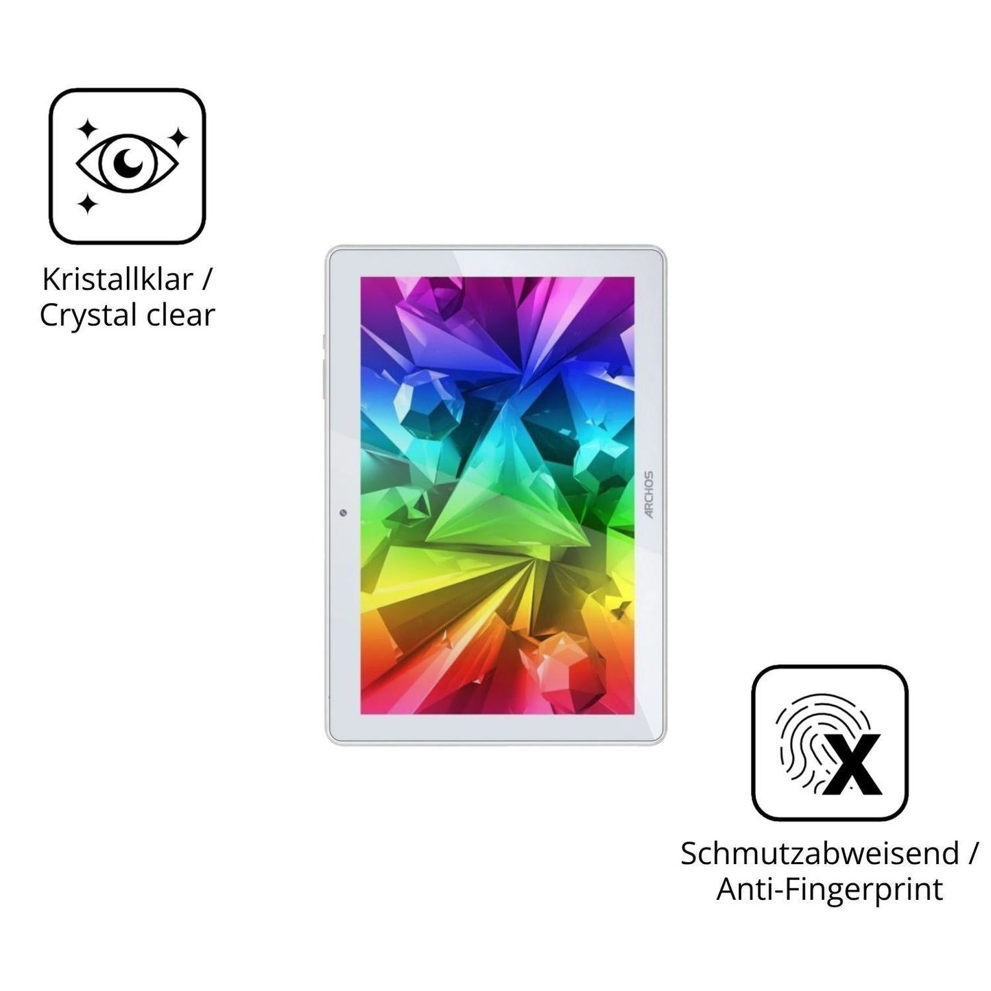 2x 9H Schutzfolie für Archos T101 FHD 4G Ultra Pan (5)
