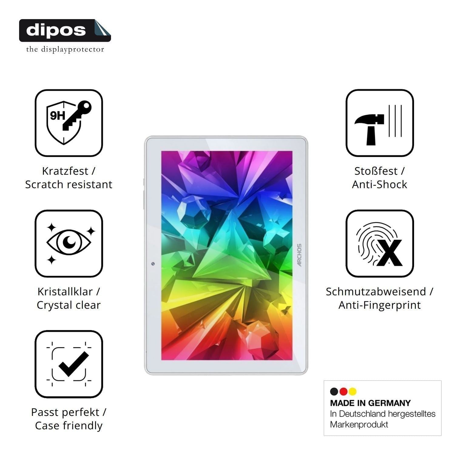 2x 9H Schutzfolie für Archos T101 FHD 4G Ultra Pan (7)