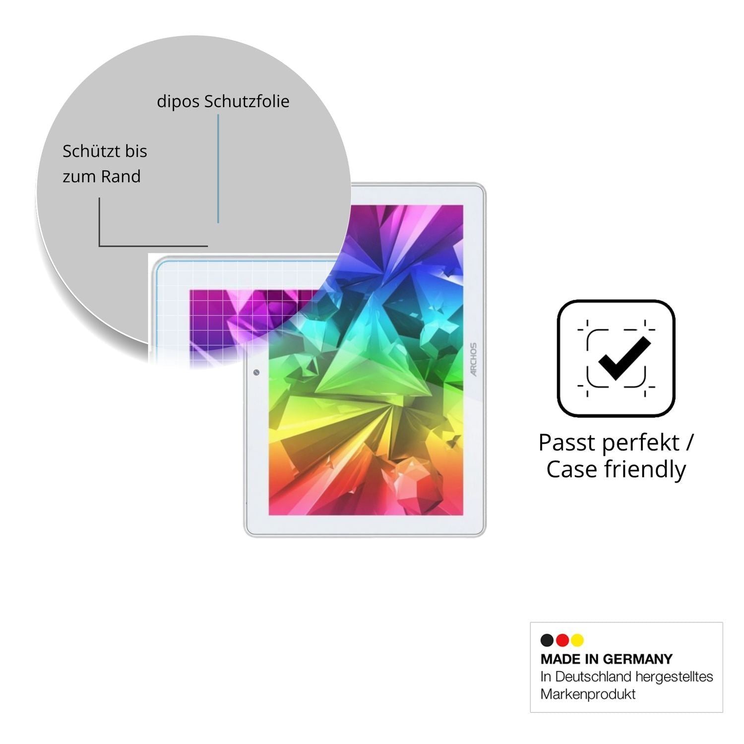 2x 9H Schutzfolie matt für Archos T101 FHD 4G Ultr (6)
