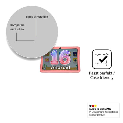 2x Schutzfolie klar für VekfulPC K10 Display-Schut (6)