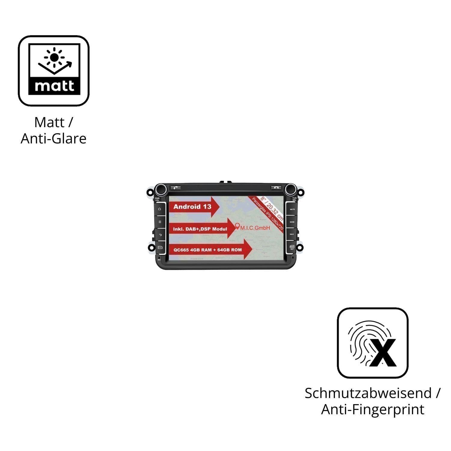 2x Schutzfolie matt für M.I.C. AV8V7-Ultra Display (5)