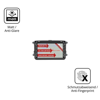 2x Schutzfolie matt für M.I.C. AV8V7-Ultra Display (5)