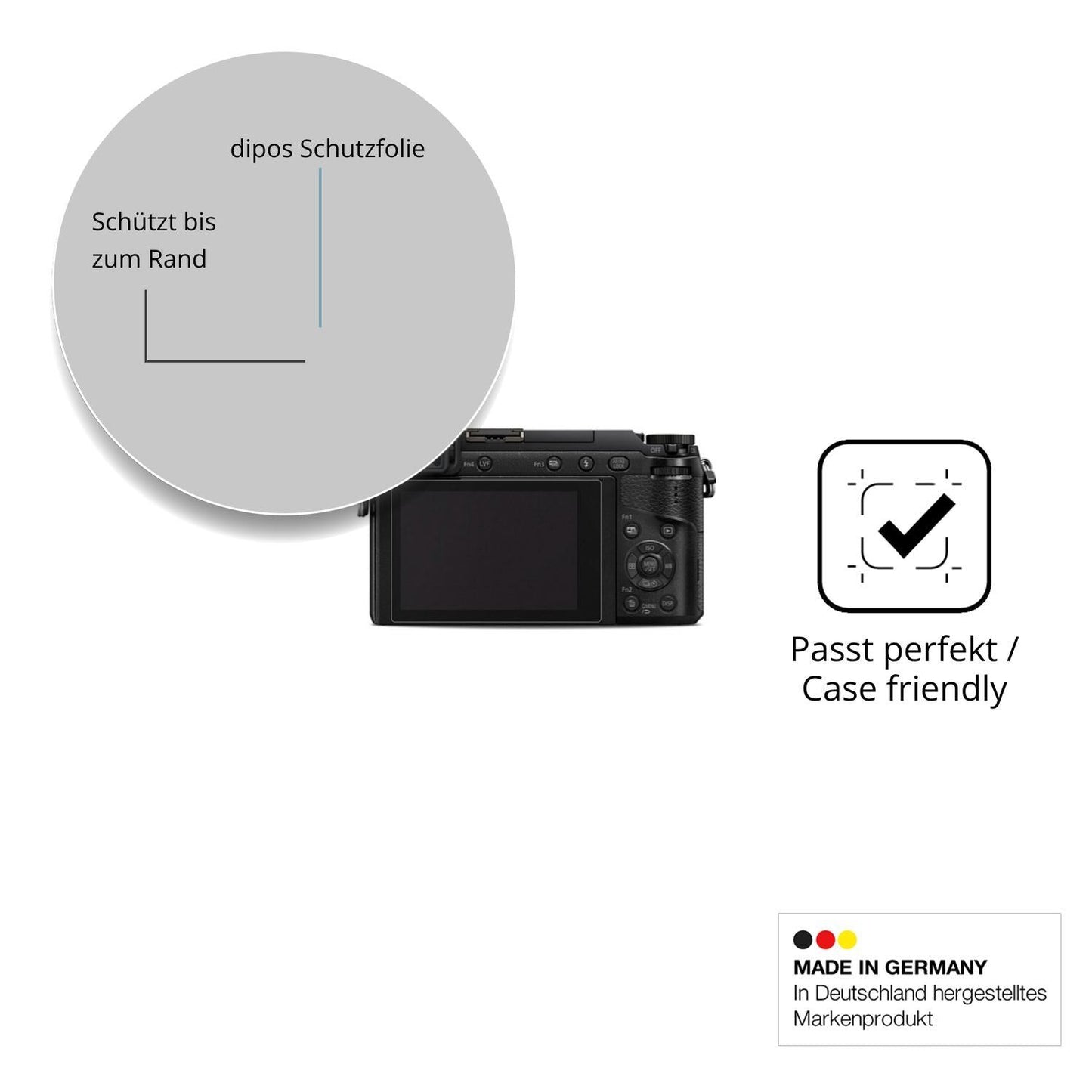 2x 9H Schutzfolie für Panasonic GX80 Panzerfolie (6)