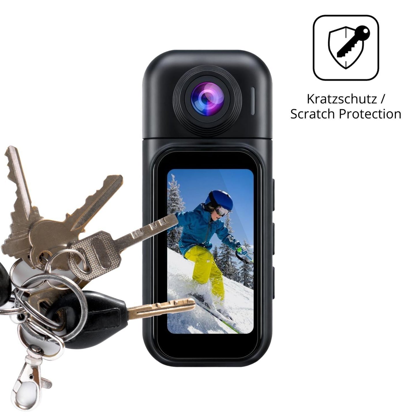 4x Schutzfolie klar für YMBZY 4K Mini Action Cam D (4)