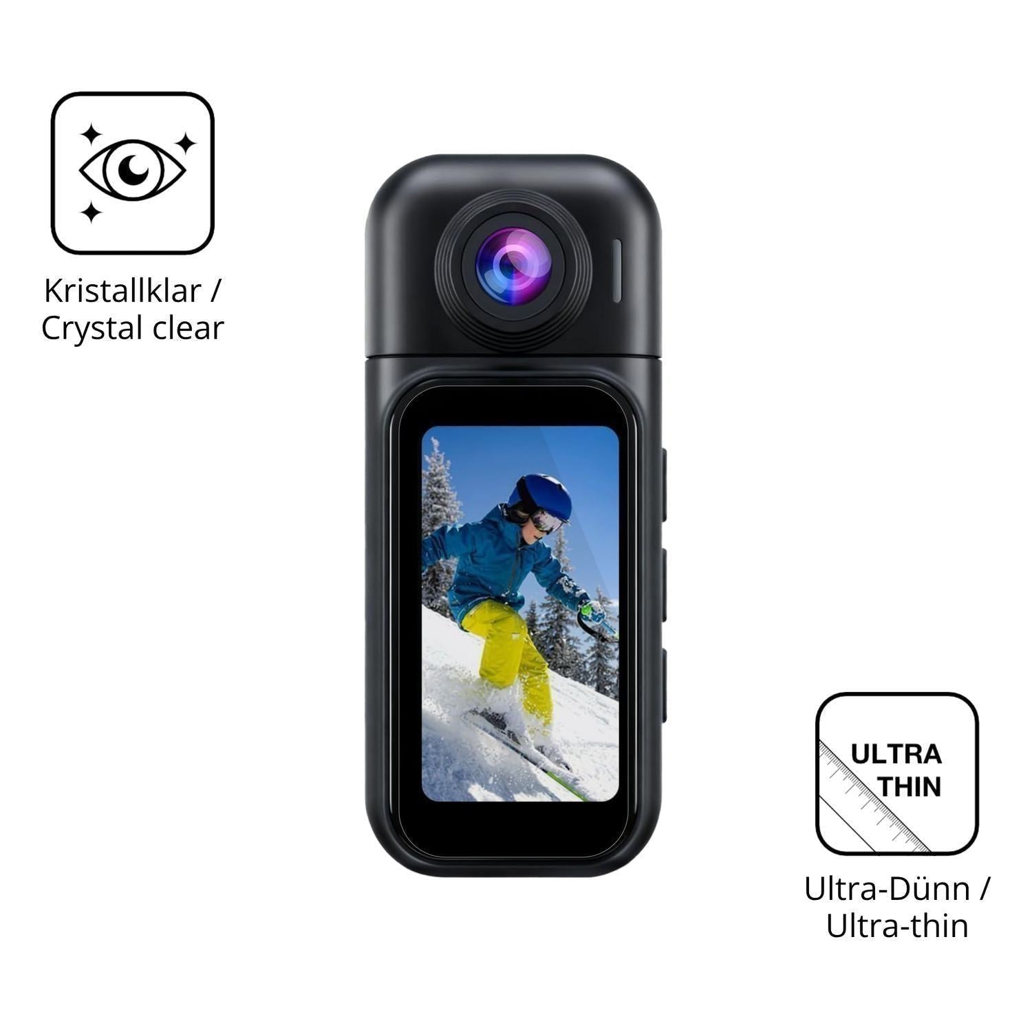 4x Schutzfolie klar für YMBZY 4K Mini Action Cam D (5)