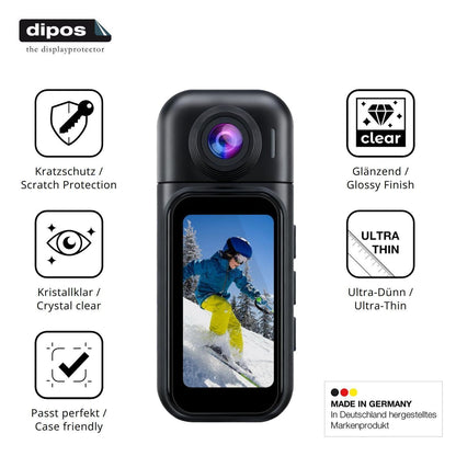4x Schutzfolie klar für YMBZY 4K Mini Action Cam D (7)
