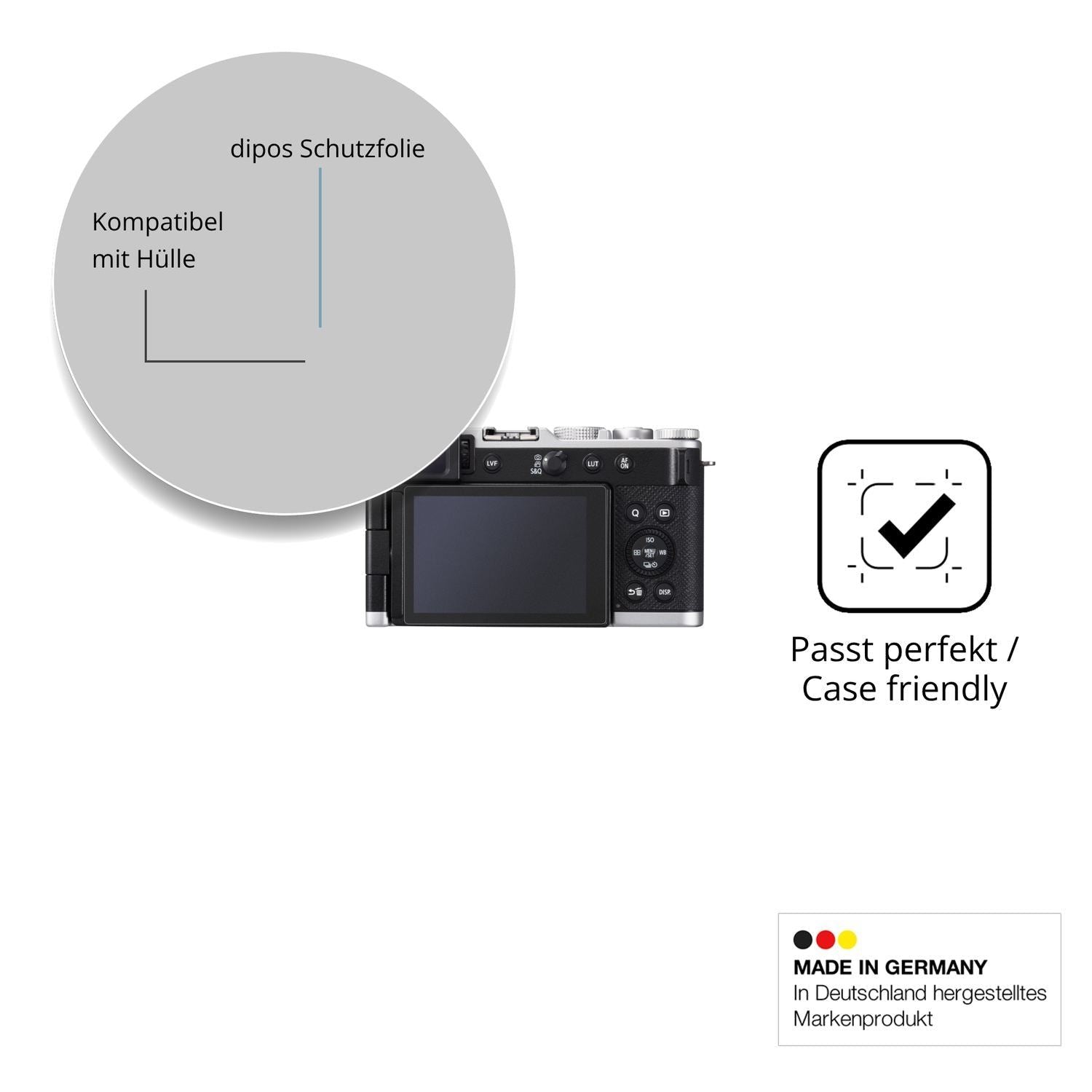 4x Schutzfolie matt für Panasonic Lumix DC-L10 Dis (6)