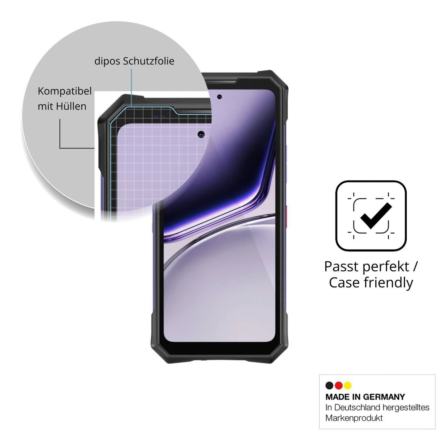 4x Schutzfolie klar für Doogee S300 Plus Thermal D (6)