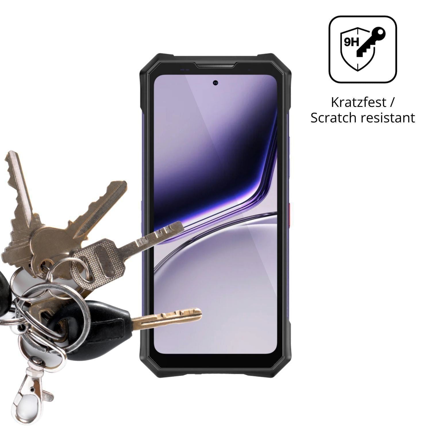 2x 9H Schutzfolie für Doogee S300 Plus Thermal Pan (3)