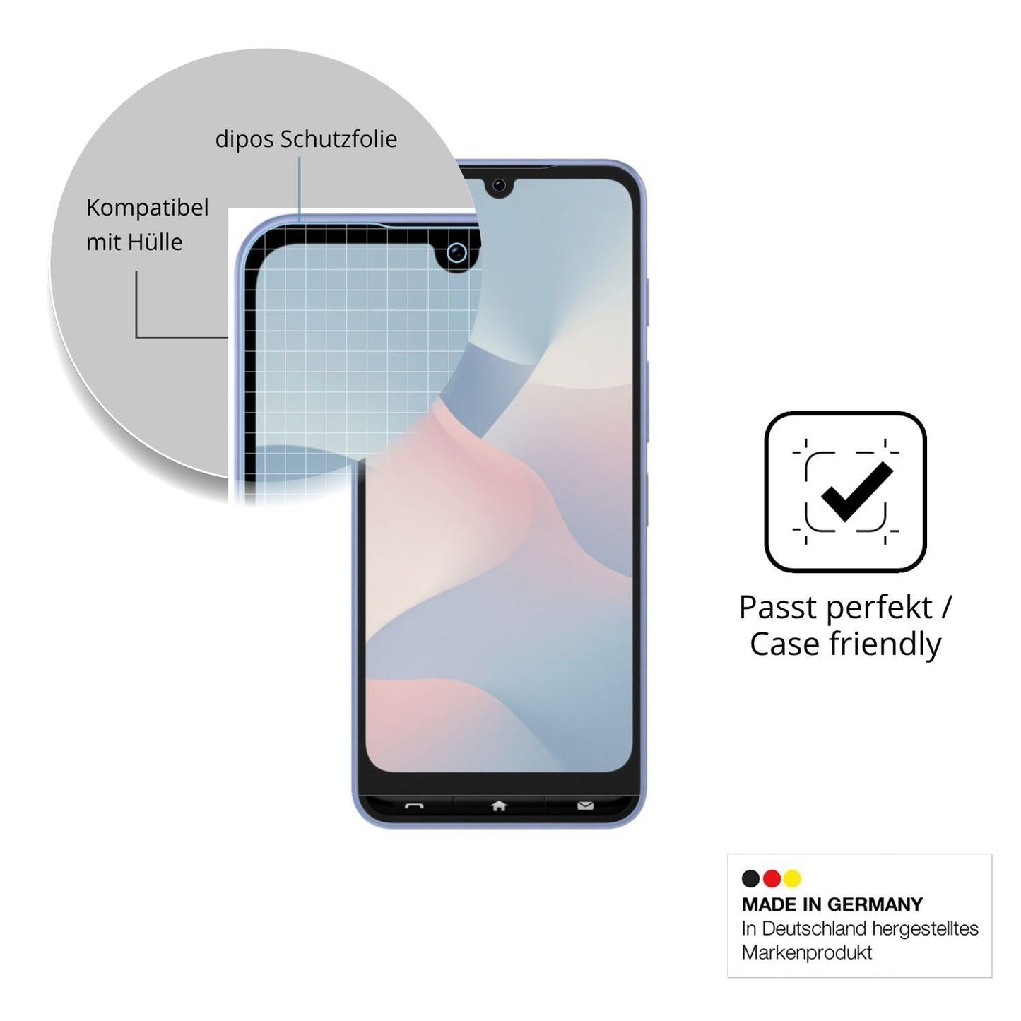 4x Schutzfolie matt für ZTE Kantan Sumaho5 Display (6)