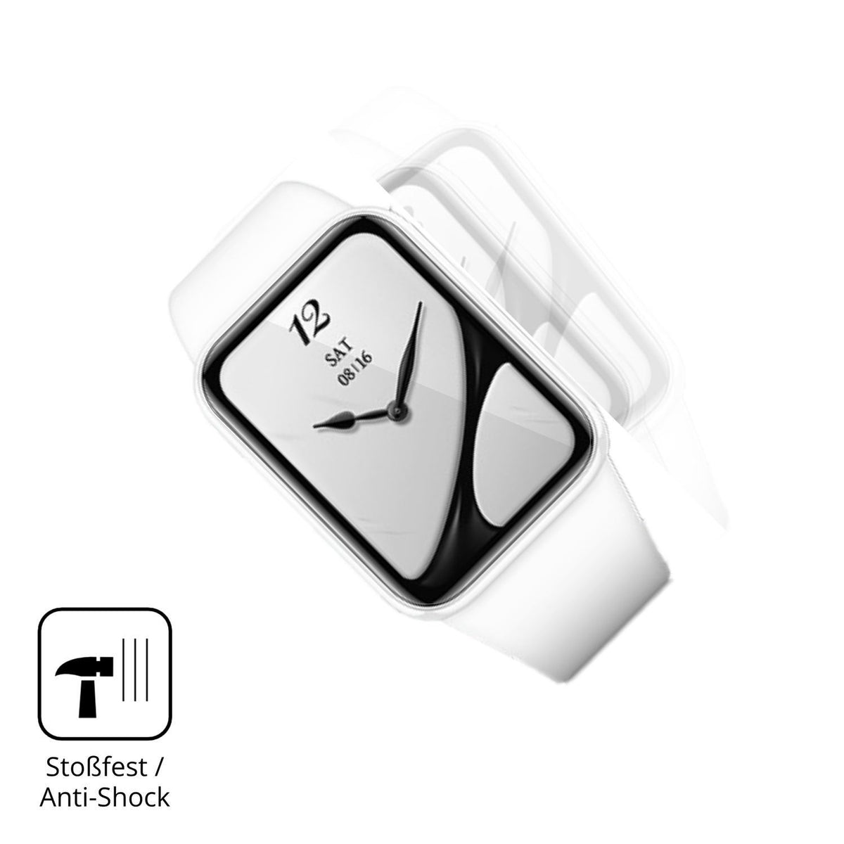 2x 3D Full Cover Schutzfolie für XIAOMI Smart Band (4)