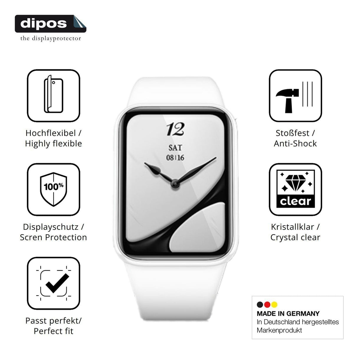 2x 3D Full Cover Schutzfolie für XIAOMI Smart Band (7)