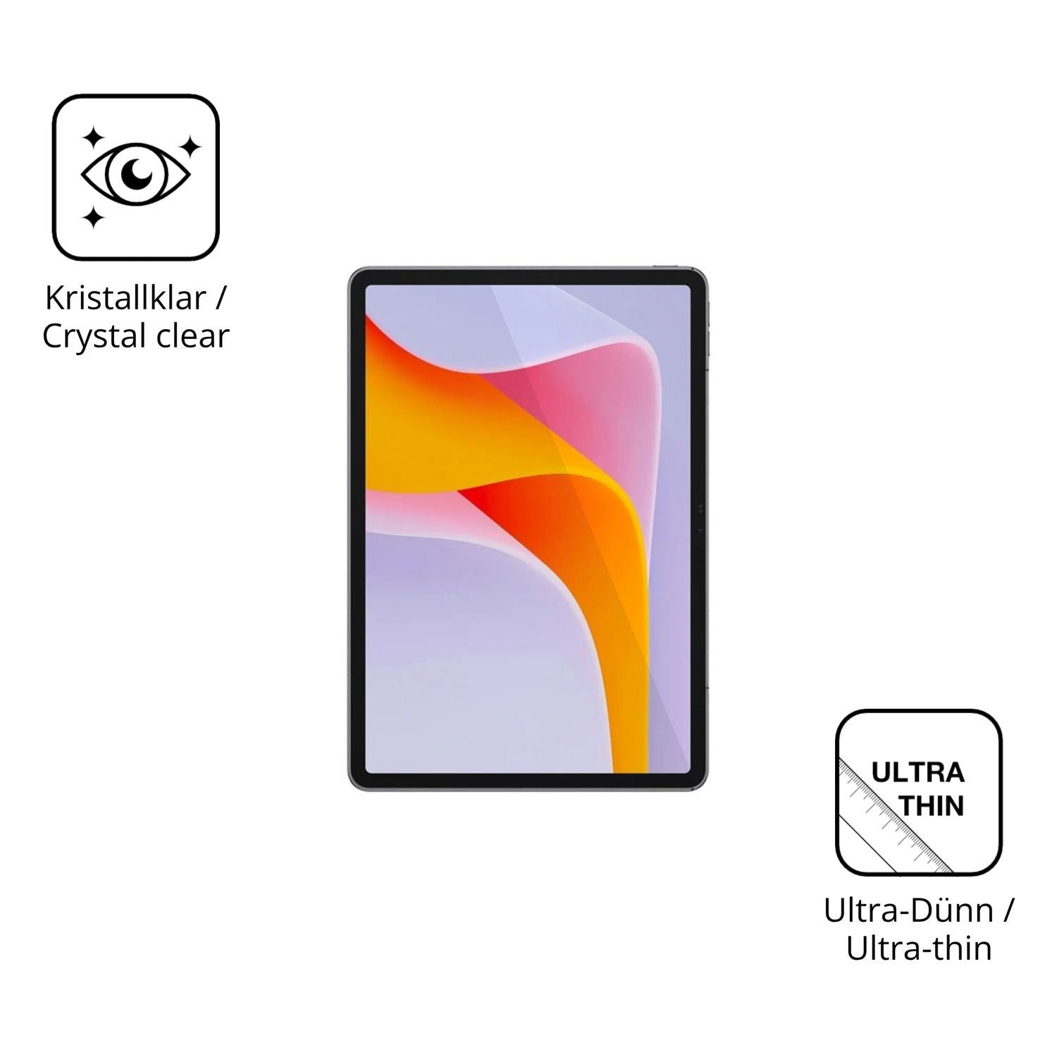 2x Schutzfolie klar für Ulefone Tab A12 Pro Displa (5)