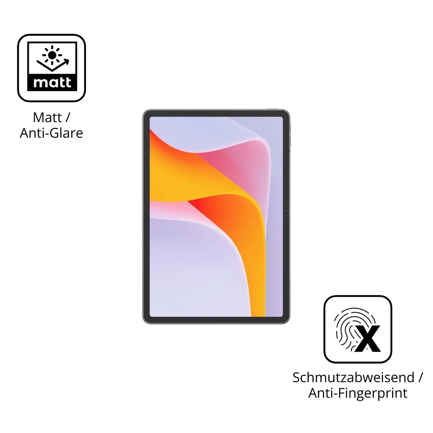 2x Schutzfolie matt für Ulefone Tab A12 Pro Displa (5)