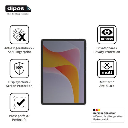 Blickschutzfolie für Ulefone Tab A12 Pro matt Schu (5)