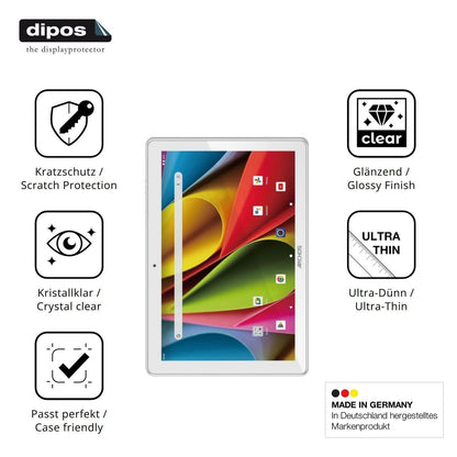 2x Schutzfolie klar für Archos T101 FHD2 WiFi Disp (7)