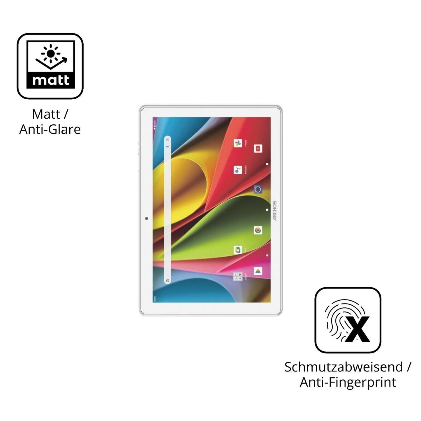 2x Schutzfolie matt für Archos T101 FHD2 WiFi Disp (5)