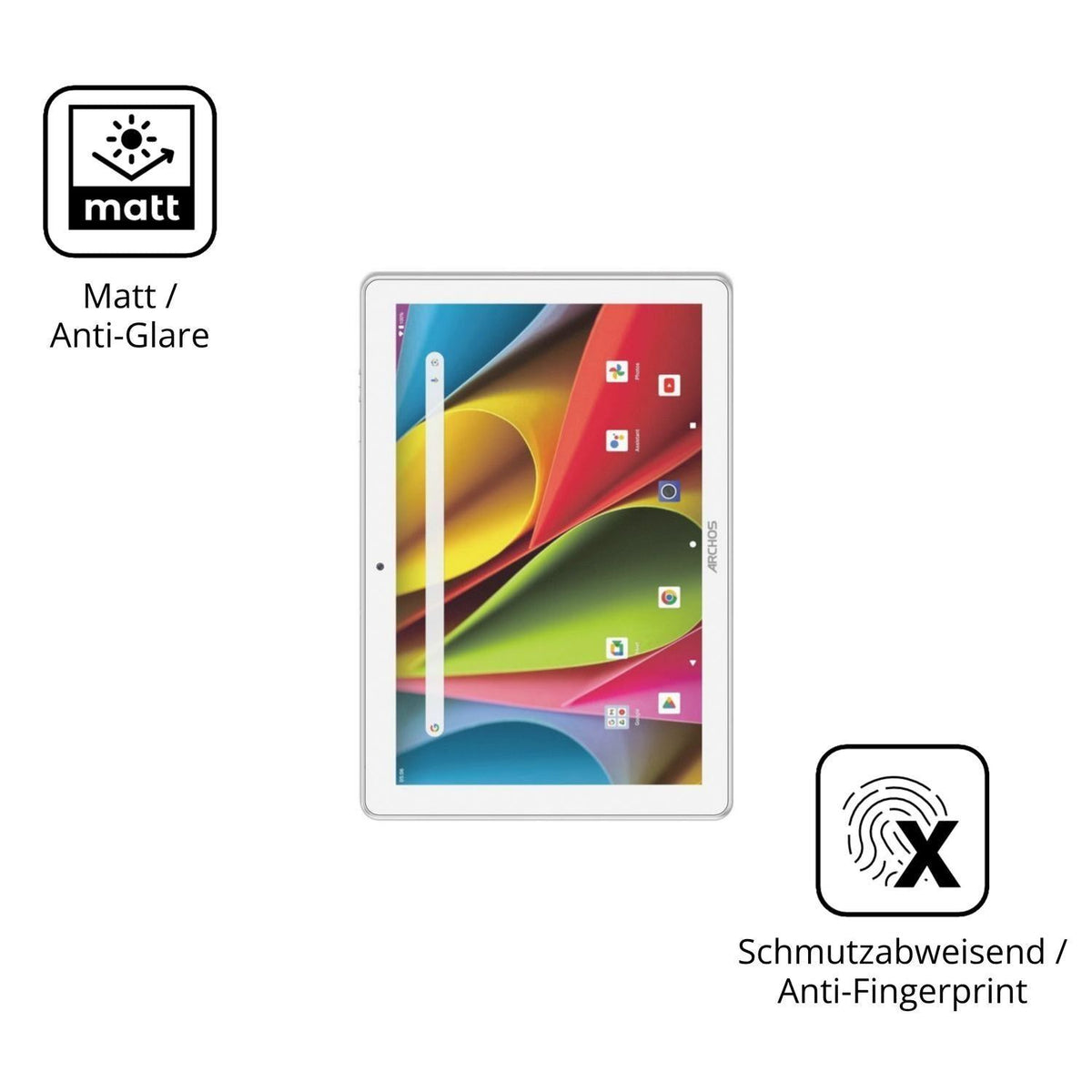 2x Schutzfolie matt für Archos T101 FHD2 WiFi Disp (5)
