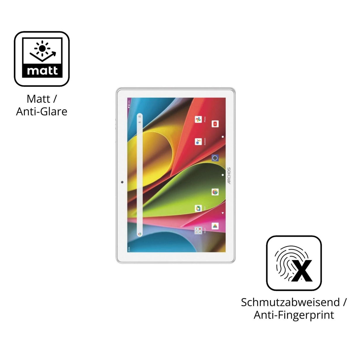 2x 9H Schutzfolie matt für Archos T101 FHD2 WiFi P (5)