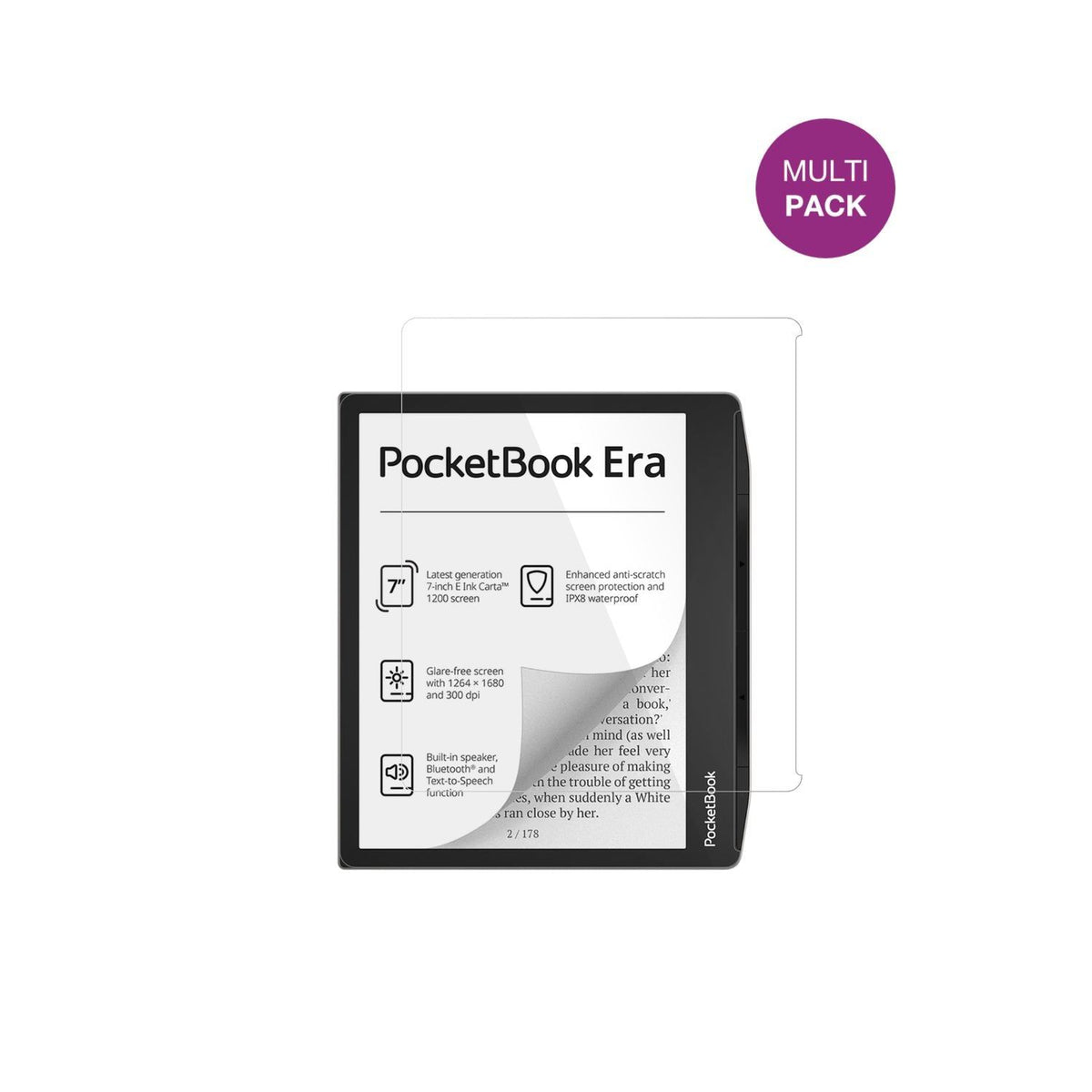 2x Schutzfolie klar für Pocketbook Era Display-Sch (2)