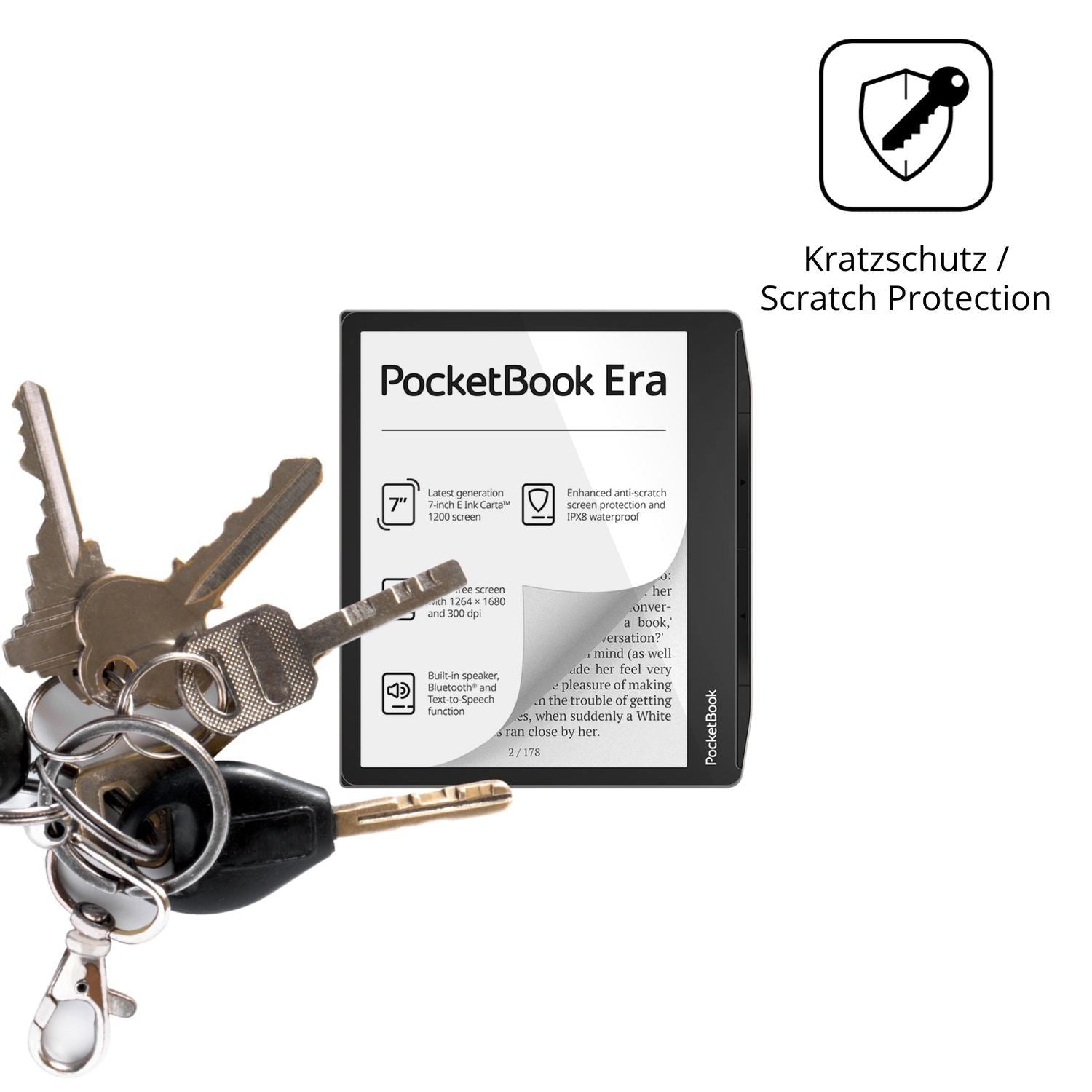 2x Schutzfolie klar für Pocketbook Era Display-Sch (4)