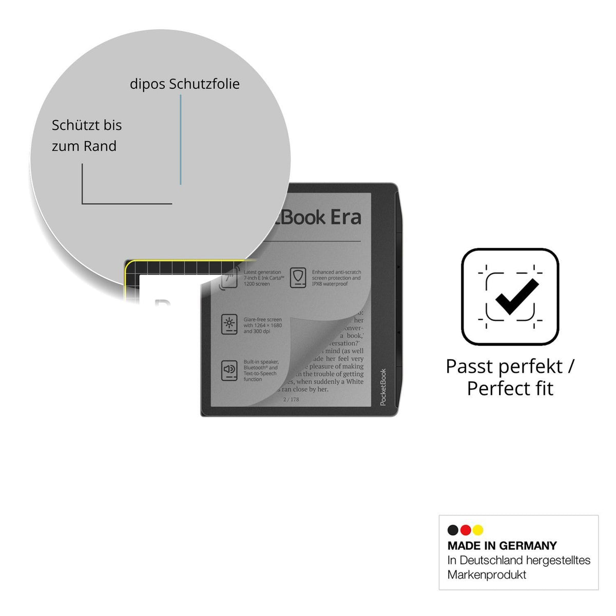 Blickschutzfolie für Pocketbook Era matt Schutzfol (4)