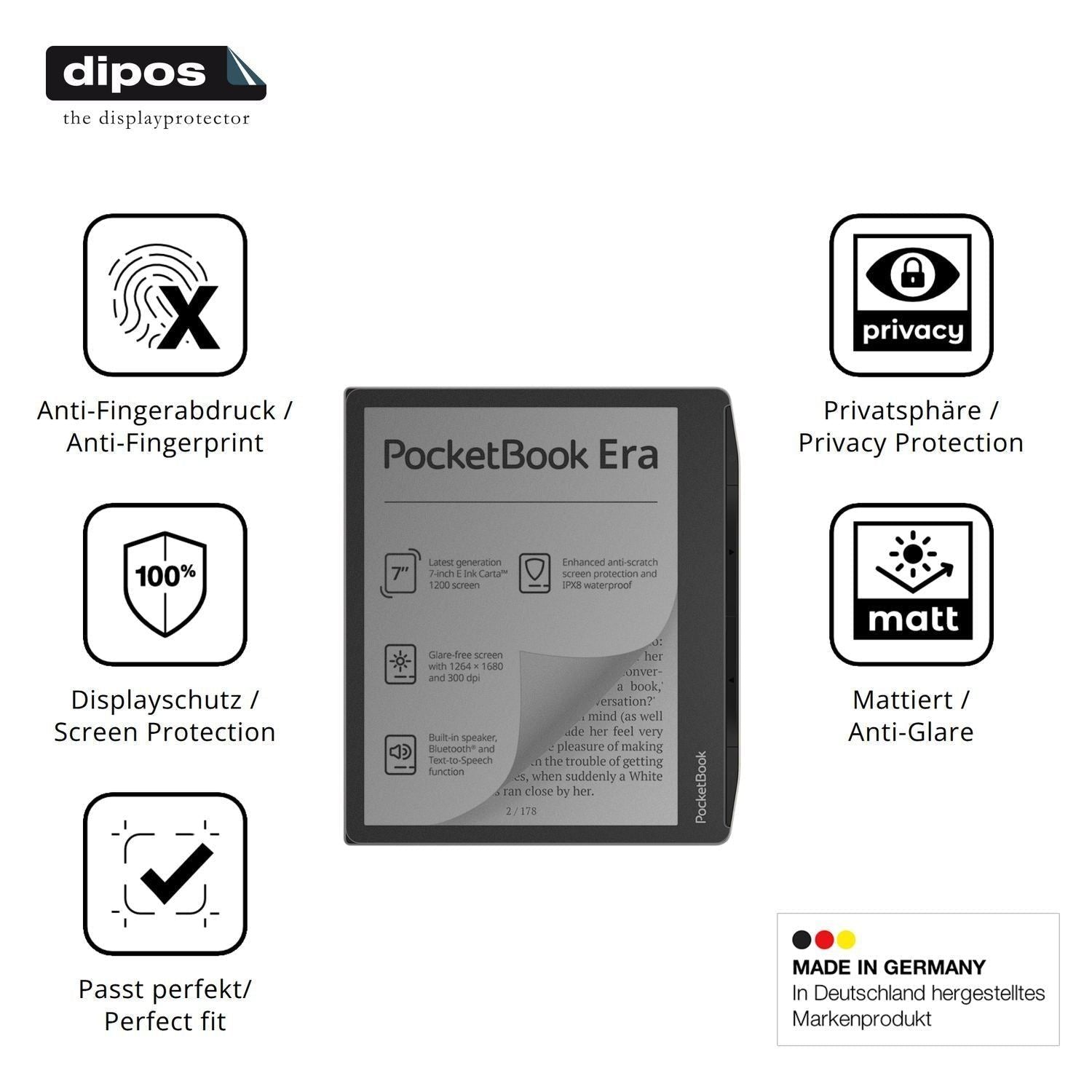 Blickschutzfolie für Pocketbook Era matt Schutzfol (5)