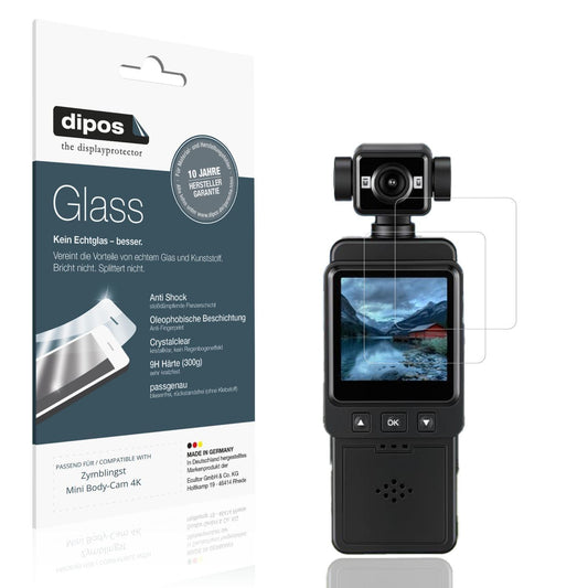 2x 9H Schutzfolie für Zymblingst Mini Body-Cam 4K  (1)