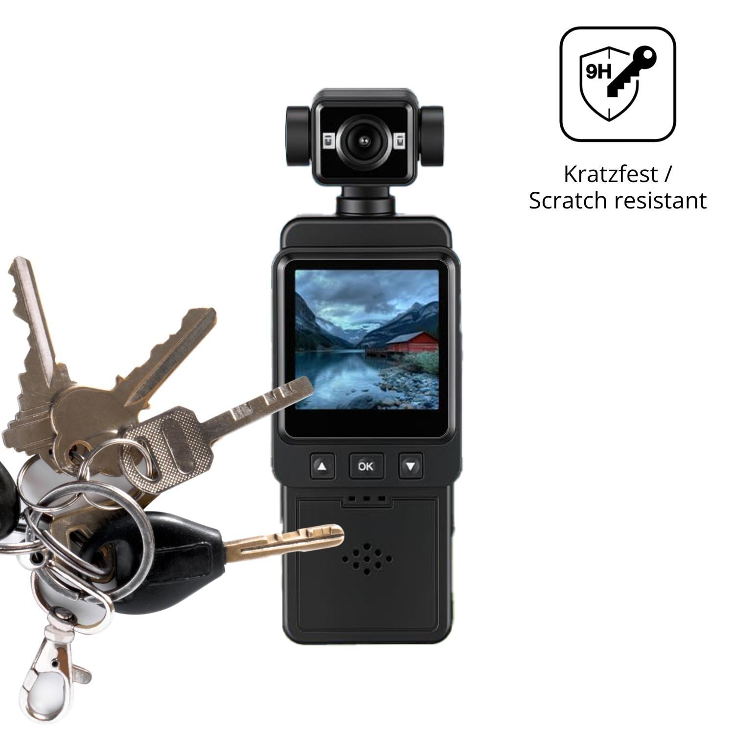 2x 9H Schutzfolie für Zymblingst Mini Body-Cam 4K  (3)